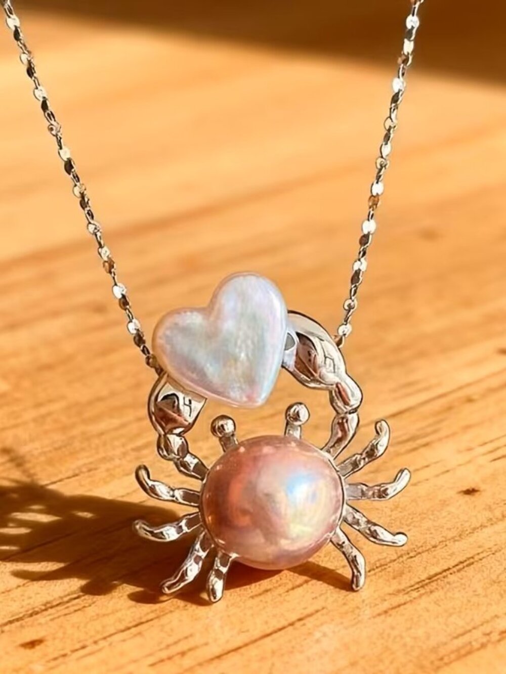 Crab Imitation Pearl Necklace Z2